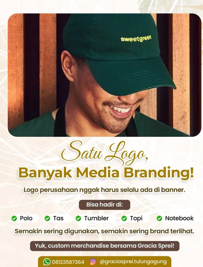 <p>Satu logo, bisa tampil di banyak media branding